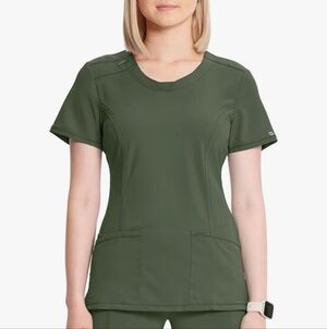 Olive Green Women's Scrub Top